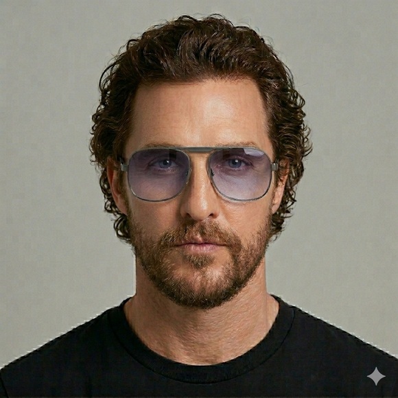 Vintage Silhouette Rectangular Aviator Glasses Frames - 56mm, Unisex - Picture 9 of 10